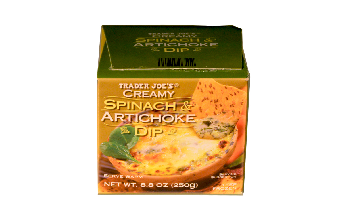 5. Creamy Spinach and Artichoke Dip from Taste Test 10 Trader Joe’s